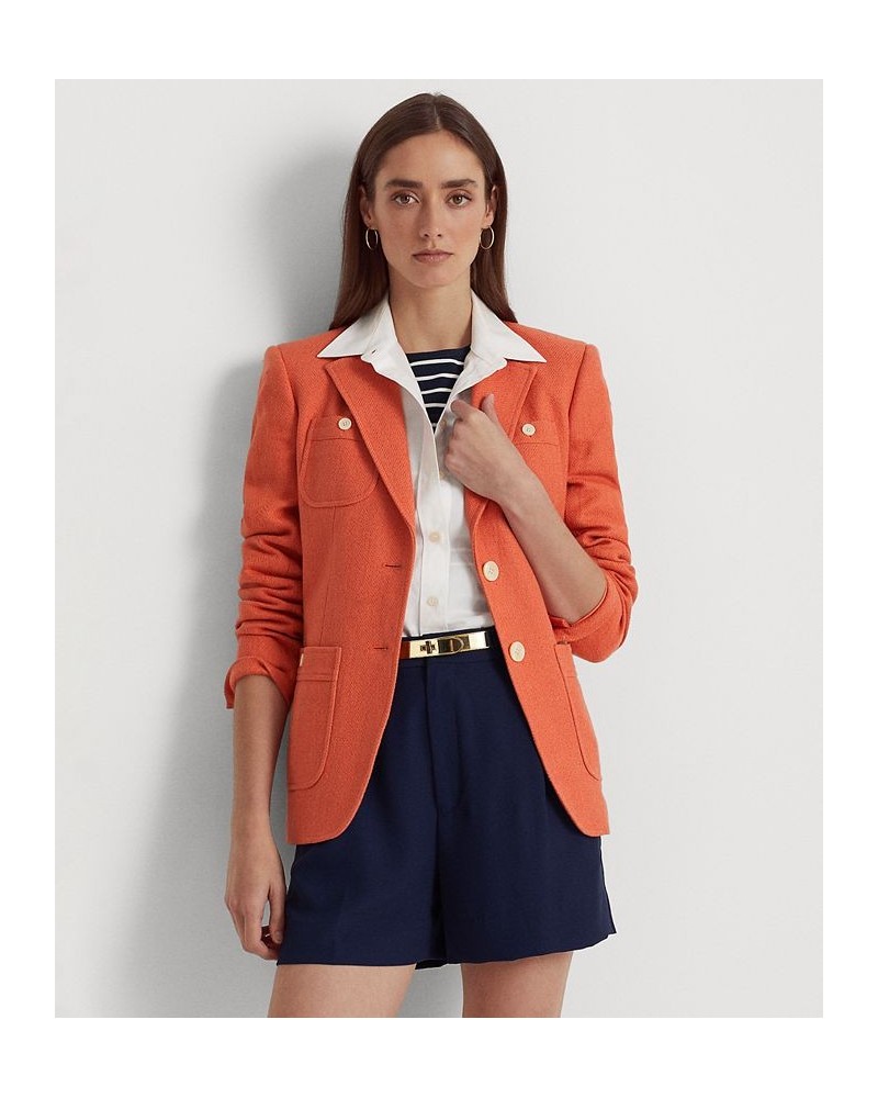 Petite Two-Button Blazer Peach $56.13 Jackets