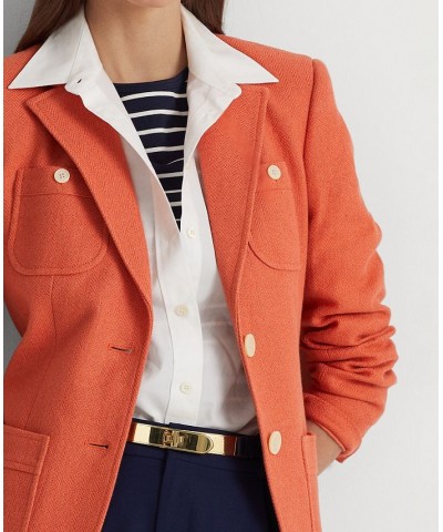 Petite Two-Button Blazer Peach $56.13 Jackets