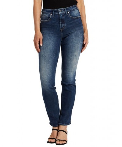 Women's Infinite Fit High Rise Straight Leg Jeans Indigo $34.32 Jeans