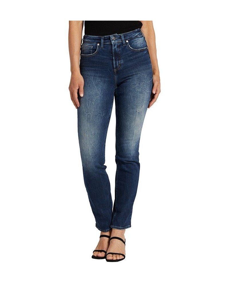 Women's Infinite Fit High Rise Straight Leg Jeans Indigo $34.32 Jeans