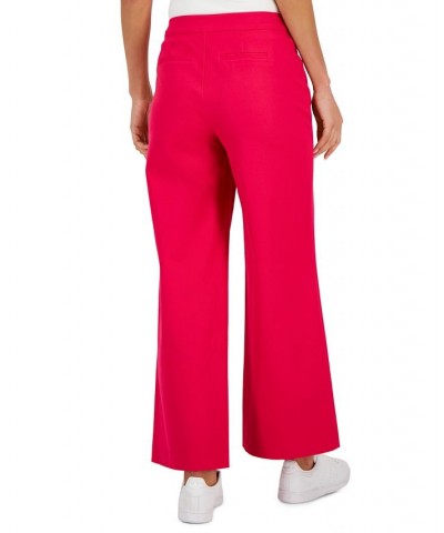 Petite Wide-Leg Sailor Pants Pink $26.87 Pants