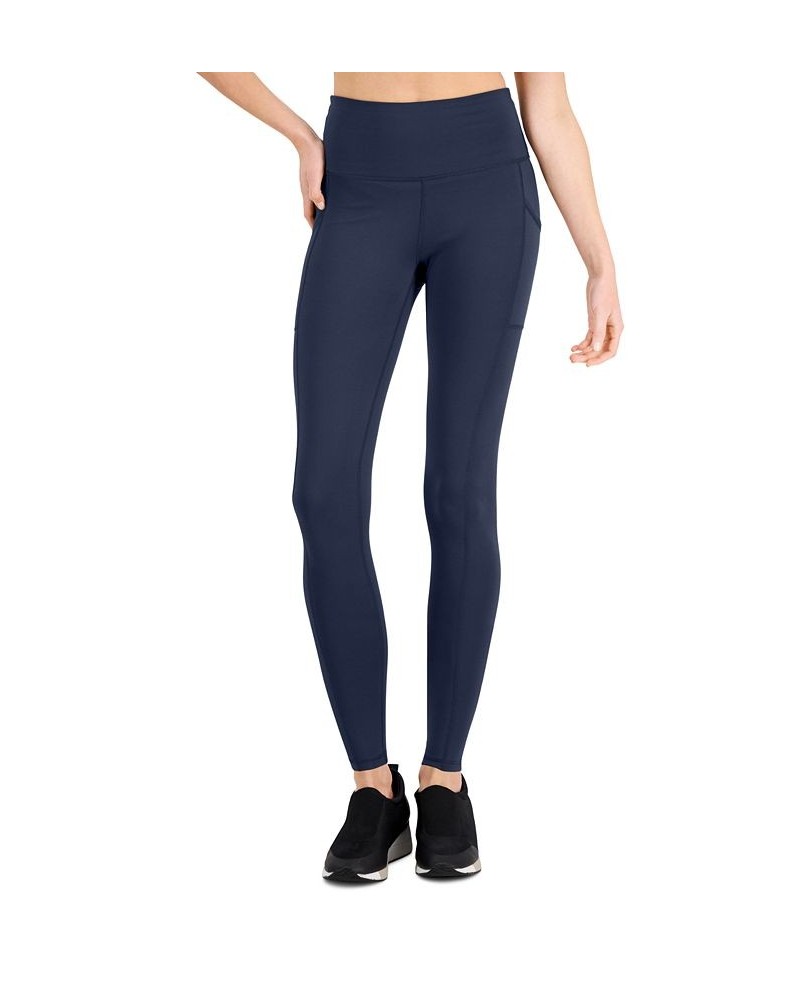 Petite Compression Pocket Full-Length Leggings Indigo Sea $12.54 Pants