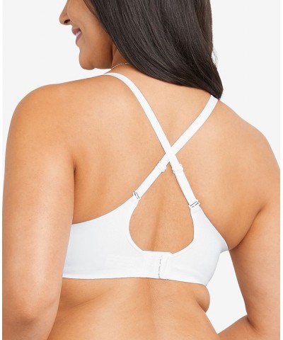 Women's One Fab Fit Wireless Demi Bra DM2301 White $13.33 Bras