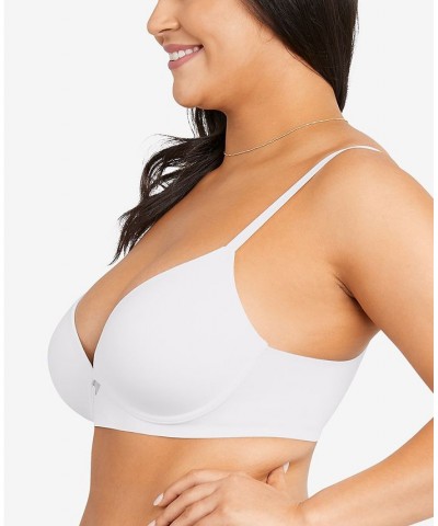 Women's One Fab Fit Wireless Demi Bra DM2301 White $13.33 Bras