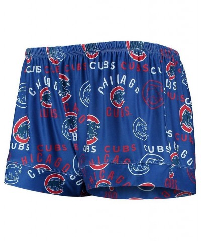 Women's Royal Chicago Cubs Flagship Allover Print Top and Shorts Sleep Set Royal $24.20 Pajama