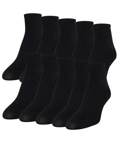 Women's 10-Pack Casual Lightweight Ankle Socks Black $9.68 Socks