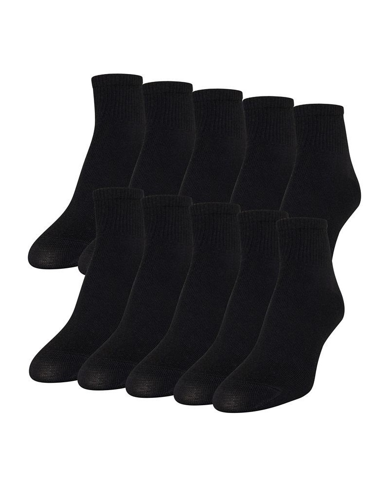 Women's 10-Pack Casual Lightweight Ankle Socks Black $9.68 Socks