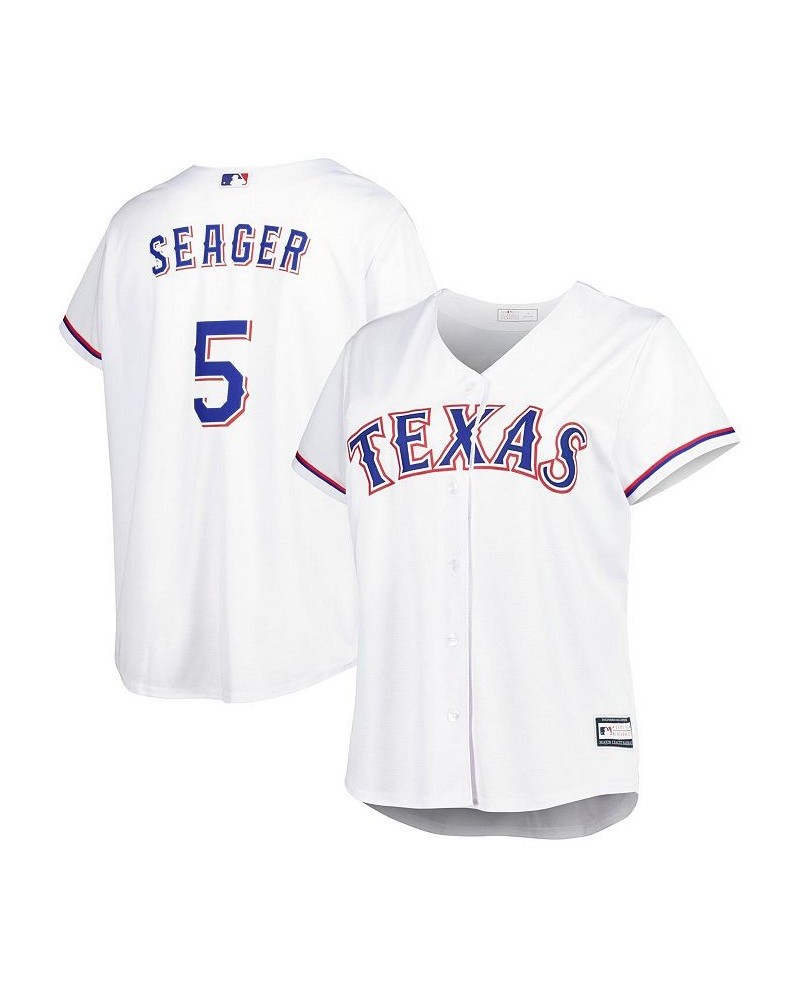 Women's Corey Seager White Texas Rangers Plus Size Replica Player Jersey White $35.20 Jersey