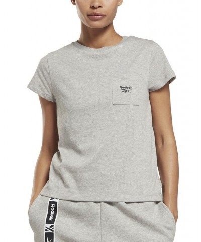 Women's Classic Pocket Tee Gray $14.00 Tops