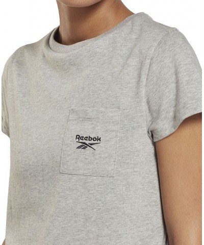 Women's Classic Pocket Tee Gray $14.00 Tops