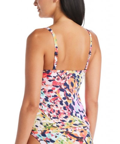 Women's Party Animal Twist-Front Tankini Top & Hipster Bottoms Multi $33.60 Swimsuits