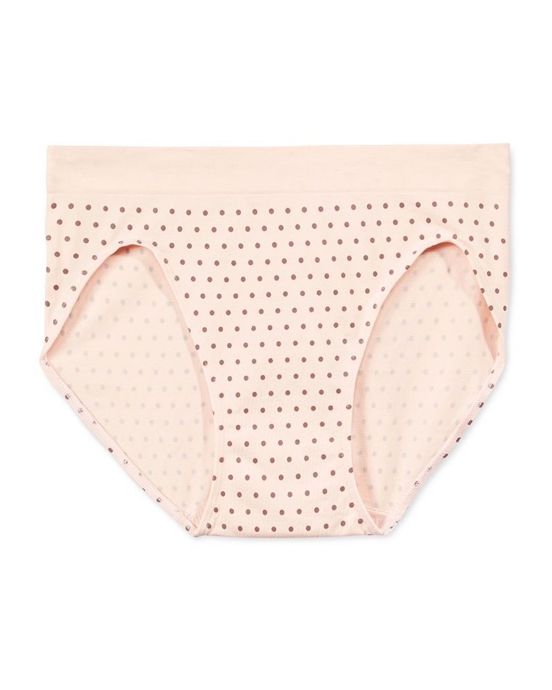 One Smooth U All-Over Smoothing Hi Cut Brief Underwear 2362 Blushing Pink Dot $8.42 Panty