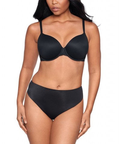 Women's Light Shaping Waistline Thong Underwear 2538 Black $18.13 Shapewear