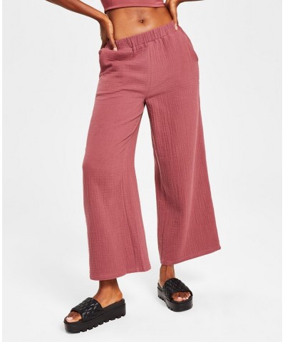 Style Not Size Women's and Plus Size Solid Wideleg Pant Purple $14.28 Sleepwear