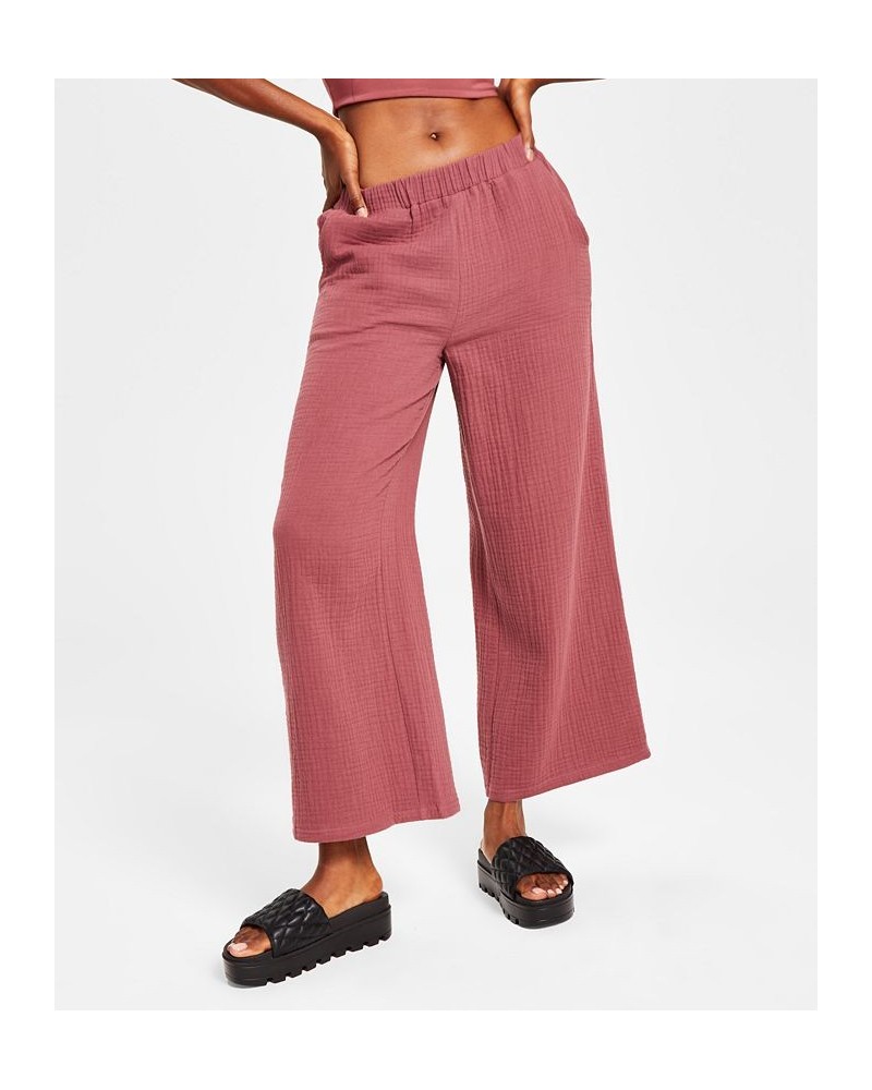 Style Not Size Women's and Plus Size Solid Wideleg Pant Purple $14.28 Sleepwear