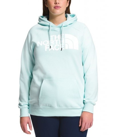 Women's Plus Size Half Dome Logo Hoodie Skylight Blue/tnf White $30.75 Sweatshirts