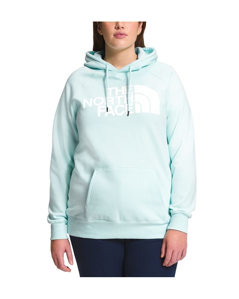 Women's Plus Size Half Dome Logo Hoodie Skylight Blue/tnf White $30.75 Sweatshirts