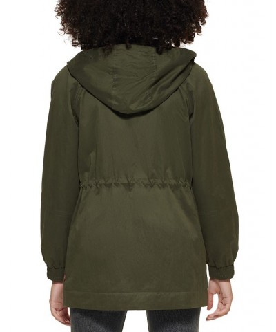 Hooded Utility Jacket Green $36.08 Jackets