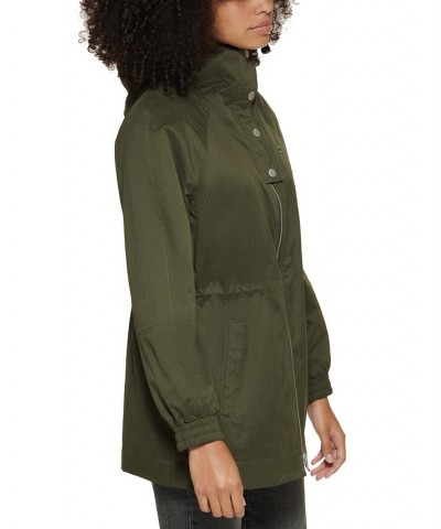 Hooded Utility Jacket Green $36.08 Jackets