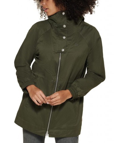 Hooded Utility Jacket Green $36.08 Jackets