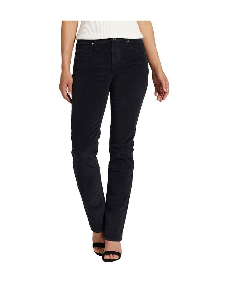 Women's Ruby Mid Rise Straight Leg Pants Black $45.76 Pants