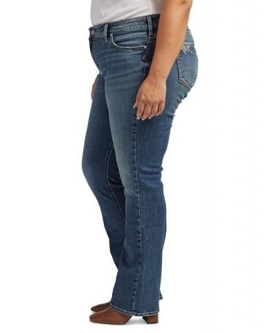 Plus Size Elyse Mid-Rise Slim Bootcut Jeans Indigo $36.52 Jeans