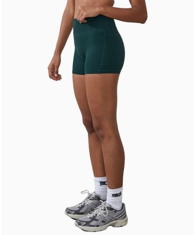 Women's Seamless Shortie Green $23.99 Shorts