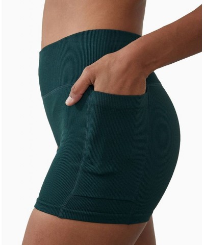 Women's Seamless Shortie Green $23.99 Shorts