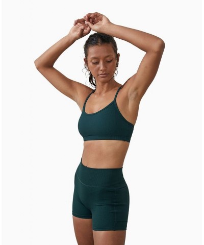 Women's Seamless Shortie Green $23.99 Shorts