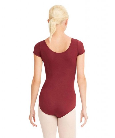 Short Sleeve Leotard Red $20.70 Tops