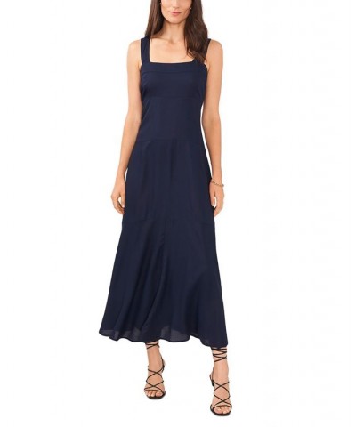 Women's Sleeveless Square Neck Maxi Dress Classic Navy $42.66 Dresses