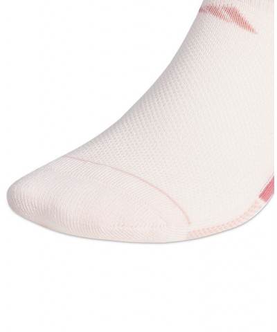 Women's 3-Pk. Superlite Three-Stripe No-Show Socks Pink $11.04 Socks