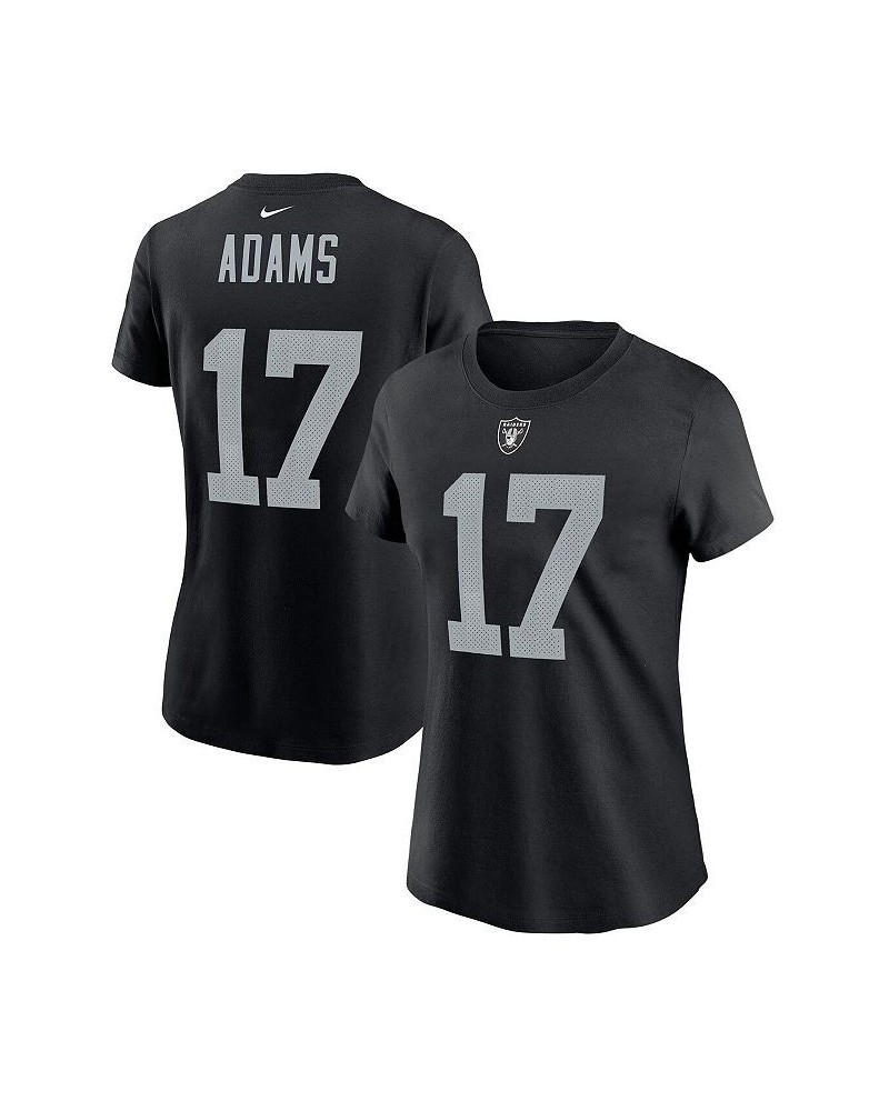 Women's Davante Adams Black Las Vegas Raiders Player Name & Number T-shirt Black $20.00 Tops