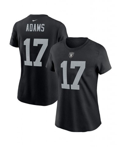 Women's Davante Adams Black Las Vegas Raiders Player Name & Number T-shirt Black $20.00 Tops