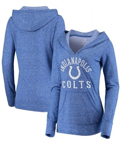 Women's Royal Indianapolis Colts Doubleface Slub Pullover Hoodie Royal Blue $36.55 Sweatshirts