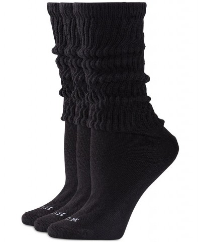 3-Pk. Slouch Socks Black $13.95 Socks