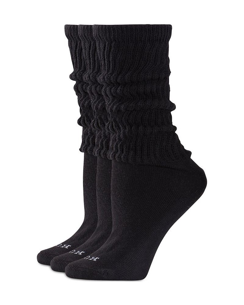 3-Pk. Slouch Socks Black $13.95 Socks