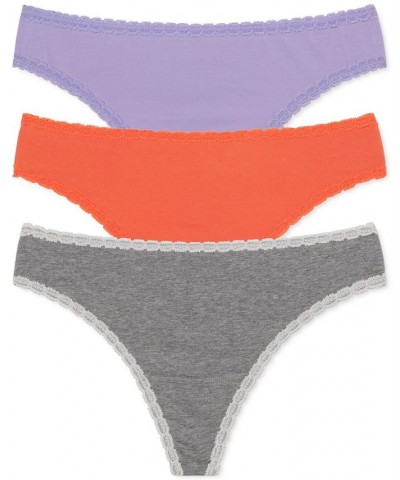 Women's 3-Pk. Adorned Boyshort Underwear 375211MP Purple $33.64 Panty