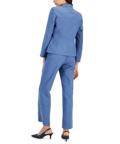 Women's Kate Seamed Jacket Pantsuit Regular & Petite Sizes Black/Light Grey $54.00 Suits