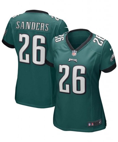 Women's Miles Sanders Midnight Green Philadelphia Eagles Game Jersey Green $63.00 Jersey