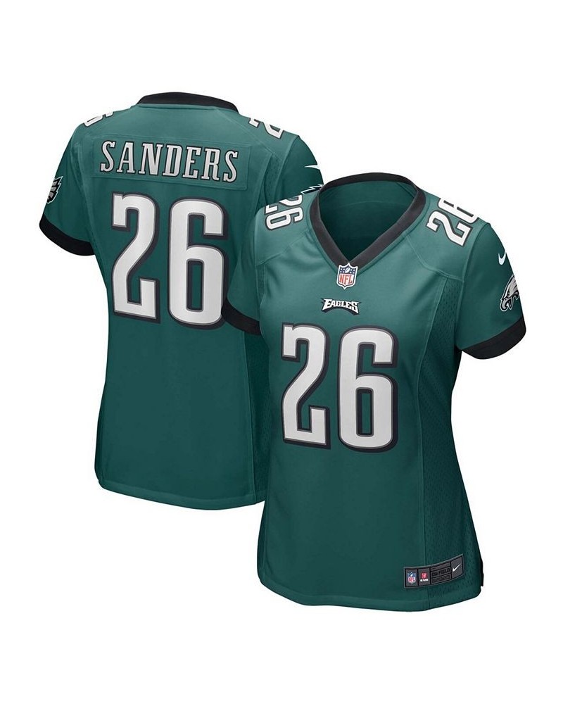 Women's Miles Sanders Midnight Green Philadelphia Eagles Game Jersey Green $63.00 Jersey