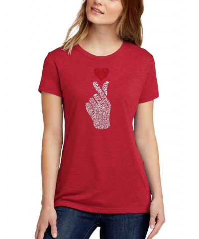 Women's Premium Blend Word Art T-shirt - K-Pop Red $18.13 Tops