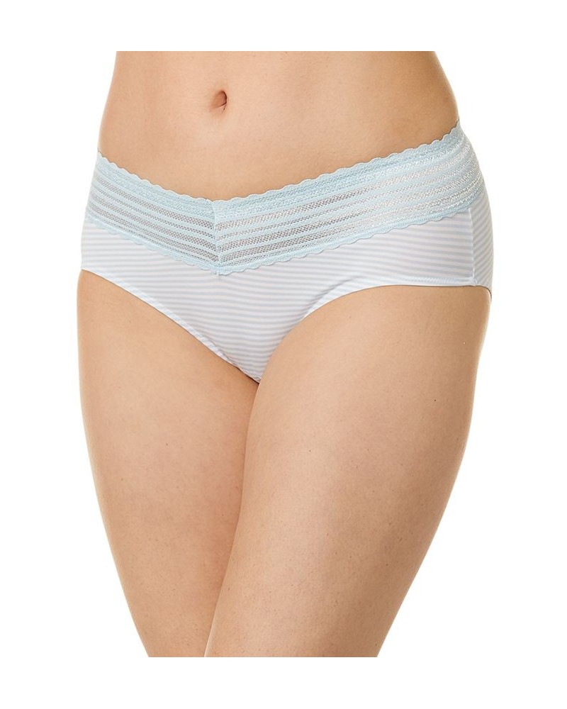 Warners No Pinching No Problems Dig-Free Comfort Waist with Lace Microfiber Hipster 5609J Purple Fig $9.74 Panty