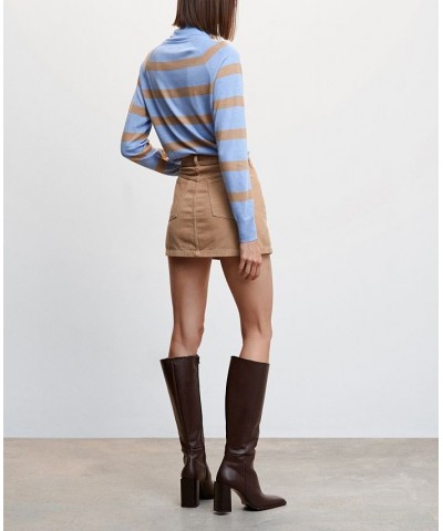 Women's Turtle Neck Sweater Blue $23.50 Sweaters