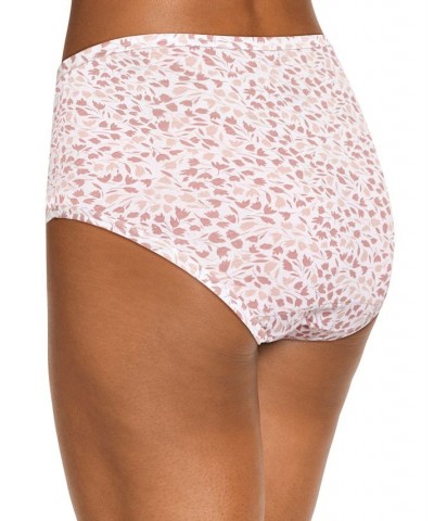 Elance Brief 3 Pack Underwear 1484 1486 Extended Sizes White/prim Floral/earth Rose $11.04 Panty