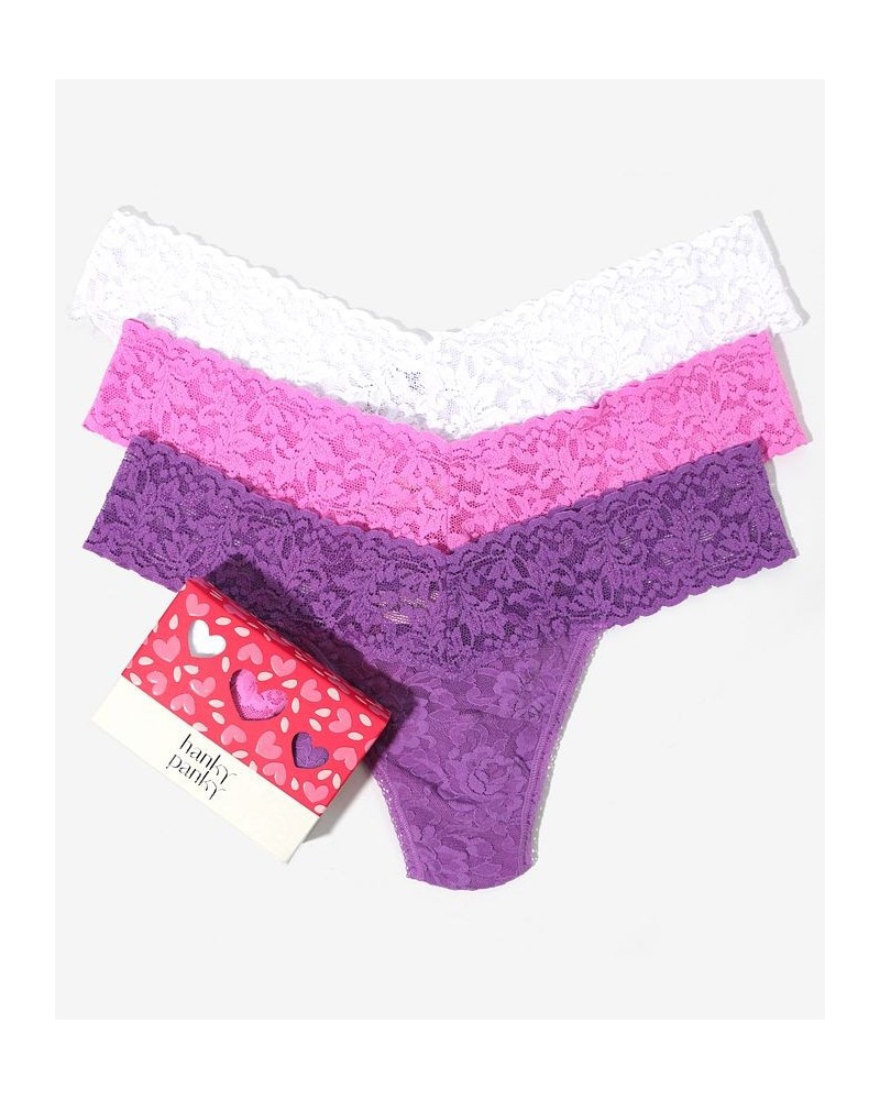 Women's Low Rise Thong Pack of 3 Multipack $26.14 Panty