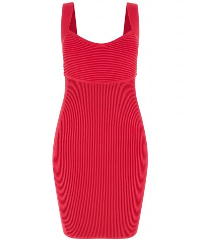 Women's Sleeveless Ashti Bodycon Sweater Dress Pink $48.64 Dresses