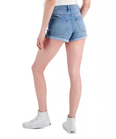 Juniors' High-Rise Roll-Cuff Jean Shorts Famed $12.00 Shorts