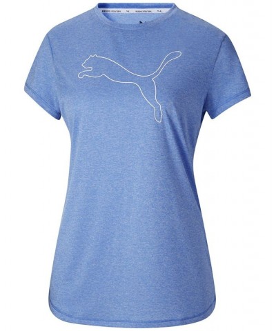 Women's RTG Heather Logo T-Shirt Blue $13.75 Tops