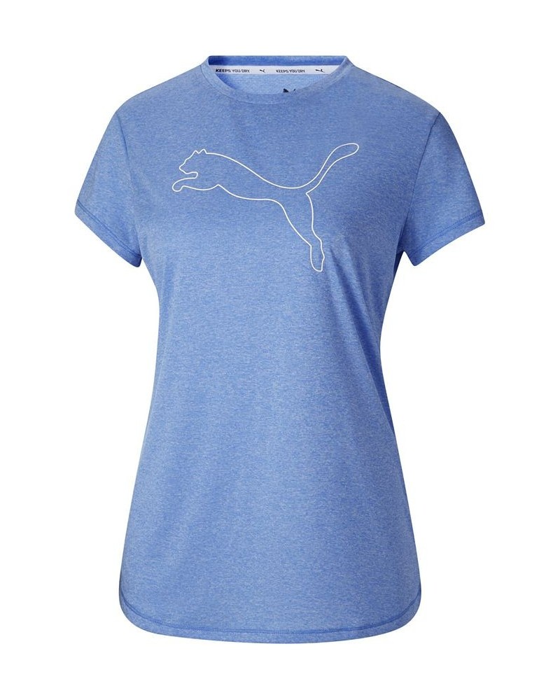 Women's RTG Heather Logo T-Shirt Blue $13.75 Tops